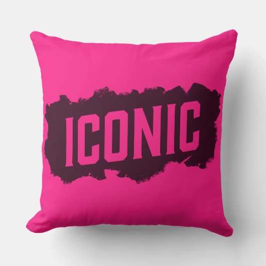 ICONIC Statement Throw Pillow クッション (正面)