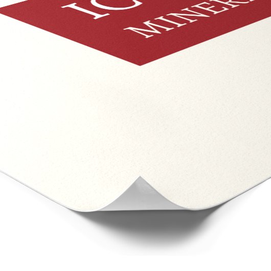 Iconography - Mineralogy ポスター (角)