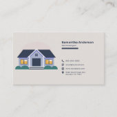 Icons & Cartoon House - 実在 Estate Agent 名刺 (正面)