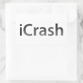 iCrash rectangleステッカー 長方形シール (バッグ)