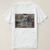 ICRed – 前面に花、背面にアート Tシャツ (デザイン裏面)
