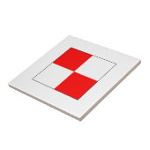 ICSの旗U タイル (側面)