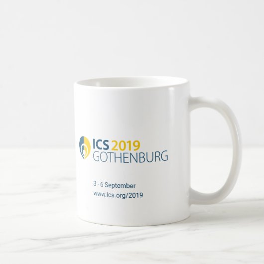 ICS 2019年のヨーテボリのマグ コーヒーマグカップ (右)