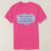ICT Information and Communication Technology Schoo Tシャツ (デザイン正面)