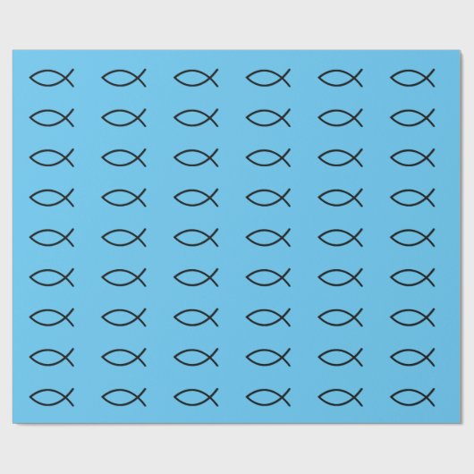 Icthusの魚の包装紙 ラッピングペーパー (フラット)