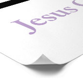 Icthusフィッシュシンボル英語のスペル ポスター (角)