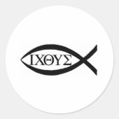 ICTHUS ラウンドシール (正面)