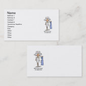 ICUおもしろいナースTシャツとギフト 名刺 (正面/裏面)