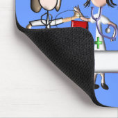 ICUのナースのギフトのユニークな3D芸術家のグラフィック マウスパッド (コーナー)