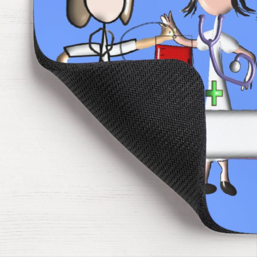 ICUのナースのギフトのユニークな3D芸術家のグラフィック マウスパッド (コーナー)