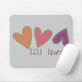 ICUのナース3のハート マウスパッド (マウス)