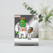 ICUの気にオバマ ポストカード (スタンド正面)