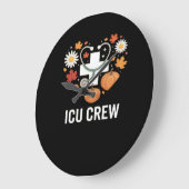 icuクルークラシックTシャツ ラージ壁時計 (傾斜)