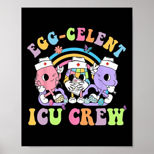 Icuクルー卵ケレンかわいいバニーイースター集中Ca ポスター (正面)
