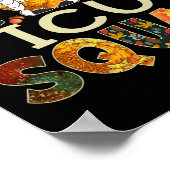 Icuスカッド格言ナースレオパード感謝祭秋セント ポスター (角)