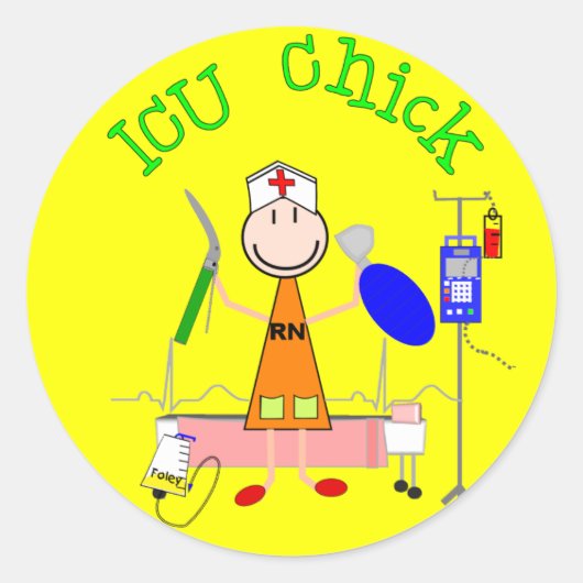 ICUチック(ナース) ラウンドシール (正面)