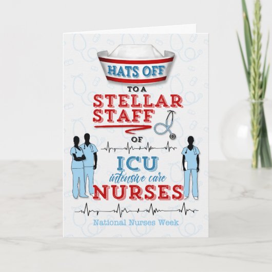 ICUナースの全国ナース週間 サンキューカード (正面)