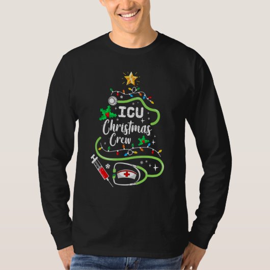 Icuナースクリスムクルー気に集中ユニットNursi Tシャツ (正面)