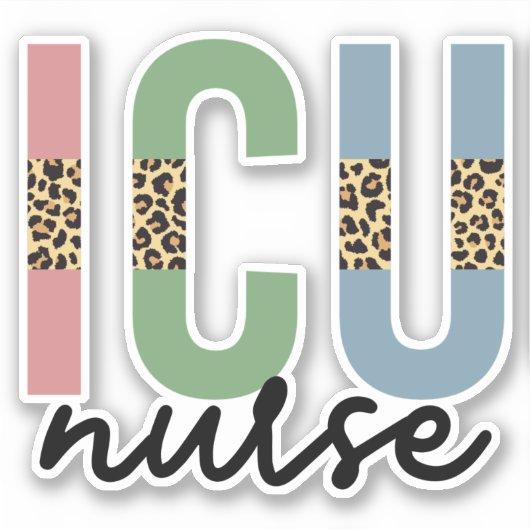 ICUナースチーターRNナース感謝ギフト シール (正面)