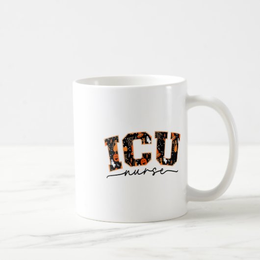 Icuナースハロウィン気にクリティカルCcu集中Ca コーヒーマグカップ (右)