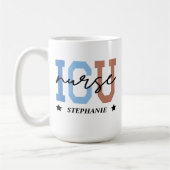 ICUナースマグカスタム、ナース感謝ギフト コーヒーマグカップ (左)