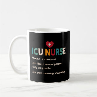Icuナース定義の病院Rn Medical Intensive コーヒーマグカップ