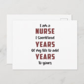 ICUナース救急医療病院 ポストカード (正面/裏面)