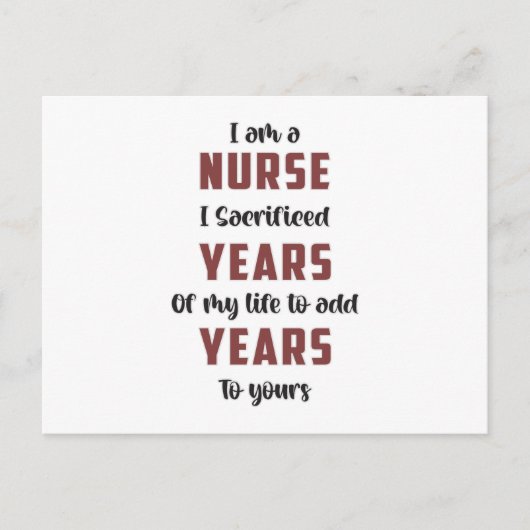 ICUナース救急医療病院 ポストカード (正面)