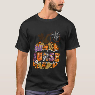 ICUナース ヒョウ柄 ハロウィン カボチャ コスチューム Tシャツ
