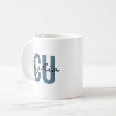 ICUナース 名前入り モダン フォント コーヒーマグカップ (正面左)