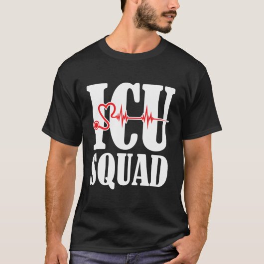 icuナースicu分隊 tシャツ (正面)