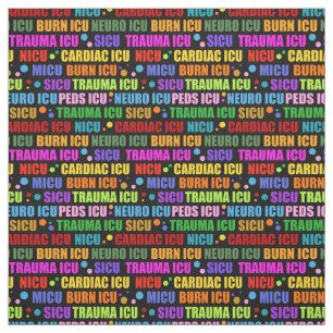 ICU医療部門の繰り返カラフルしパターン ファブリック