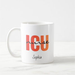 ICU看護師の名前入り コーヒーマグカップ