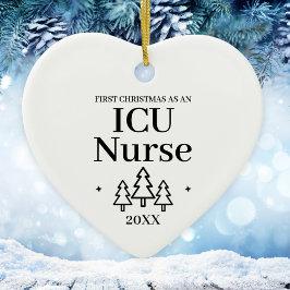 ICU看護師の新しい仕事 クリスマス セラミックオーナメント