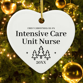 ICU看護師の新しい仕事 クリスマス セラミックオーナメント