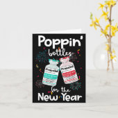 ICU看護師2025年新年イブ Pnボトル Cu Er ナース カード (黄色い花)