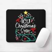 ICU看護師 クリスマスクルー ナース クリスマスツリー マウスパッド (マウス)