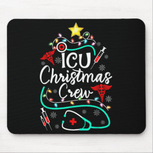 ICU看護師 クリスマスクルー ナース クリスマスツリー マウスパッド