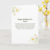 ICU看護師 誕生日カード カード (黄色い花)