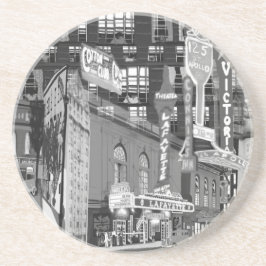 iCu2_BlckWhite砂岩コースター コースター