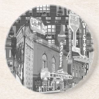 iCu2_BlckWhite砂岩コースター コースター