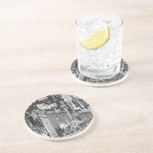 iCu2_BlckWhite砂岩コースター コースター (側面)