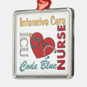 ICU -ナース メタルオーナメント (左)