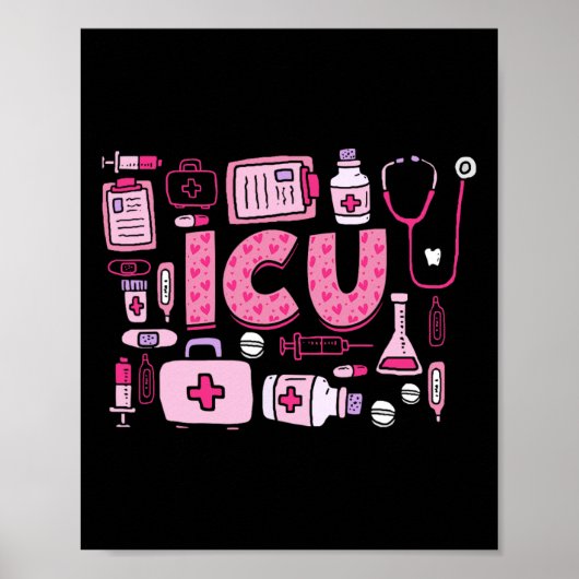 ICU ハッピー バレンタイン ICU看護師 ポスター (正面)