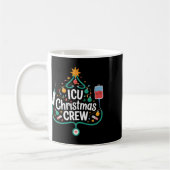 Icu Christmas Crew Holiday Nurse Intensive Care Un コーヒーマグカップ (左)