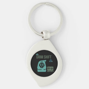 ICU+ERの看護師のためのダークユーモアギフト グリムシフト看護師 キーホルダー