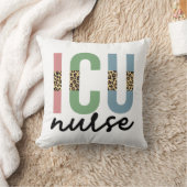 ICU Nurse Cheetah RN nurse Appreciation gifts クッション (ブランケット)