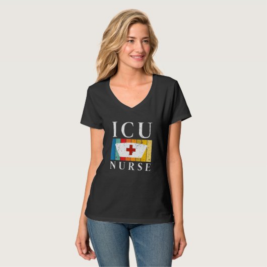 ICU Nurse Work School Nursing  Team Squad  Women Tシャツ (正面フル)