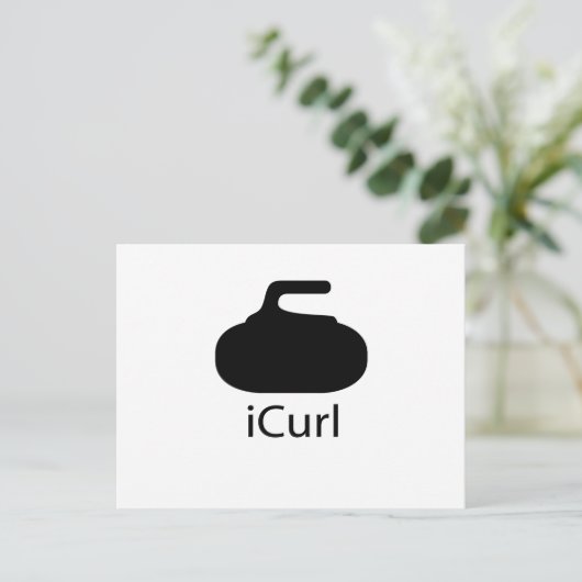 iCurl ポストカード (スタンド正面)