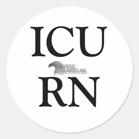 ICURN、Nurseguardianlogo ラウンドシール (正面)